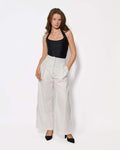 The Tailored Linen Trouser (Ivory)