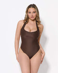 The Tie-Back SwimSuit - Mid coverage (Cacao)