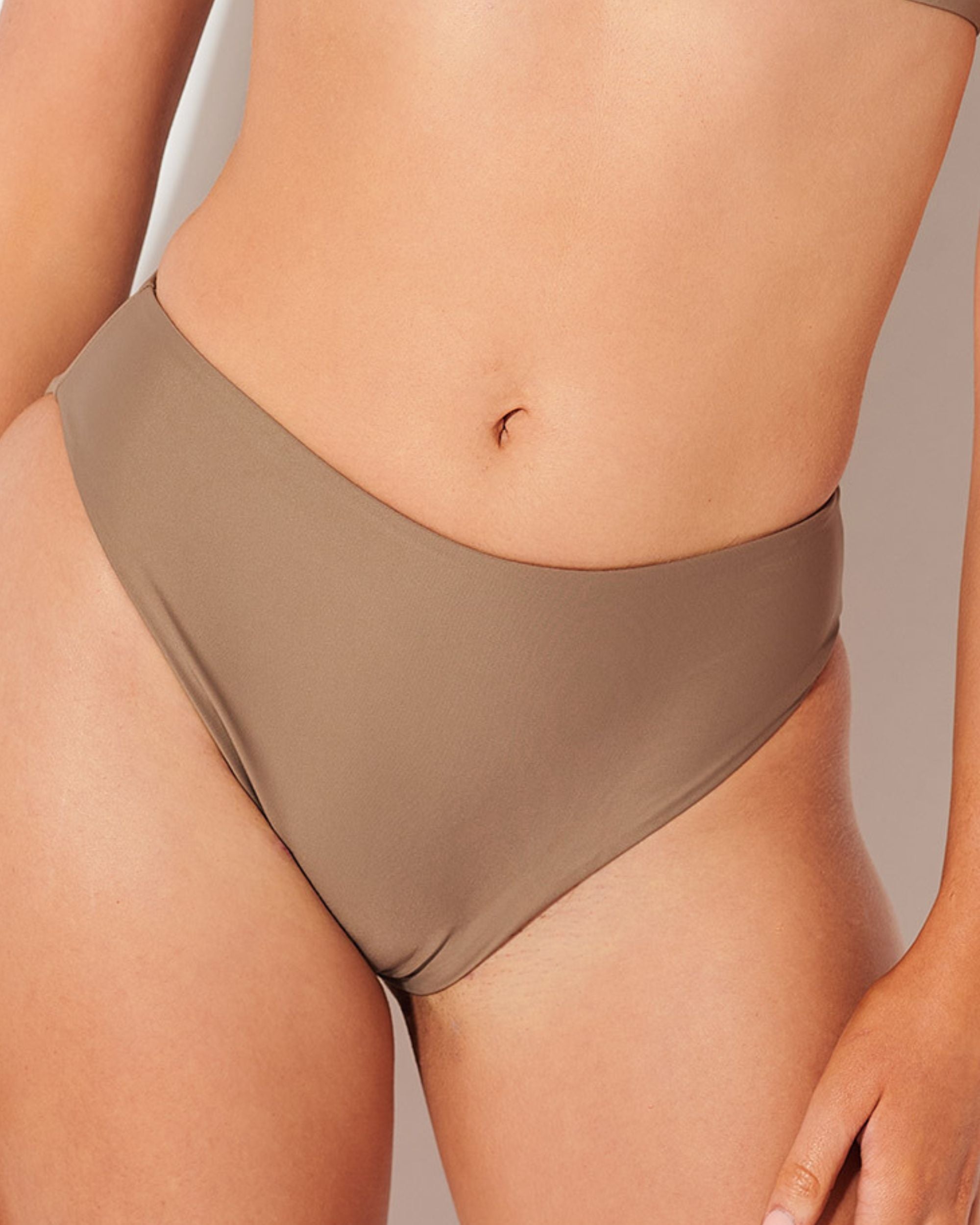 Full Coverage Bikini Bottoms (Taupe)
